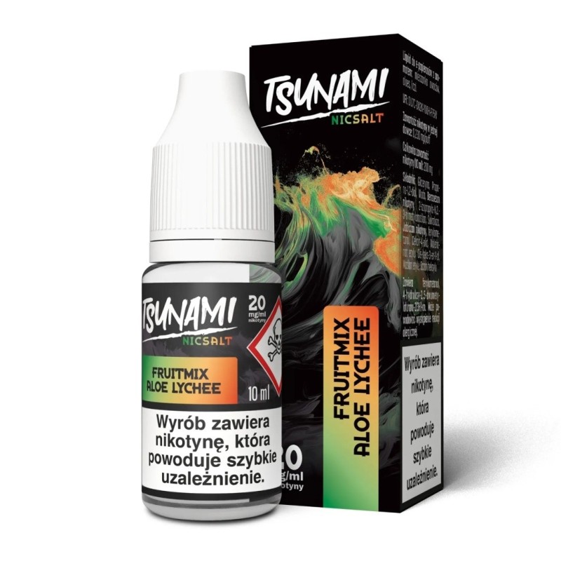 E-liquide Tsunami NicSalt - 10ml FruitMix Aloe Lychee 20mg | EliqVapoteur