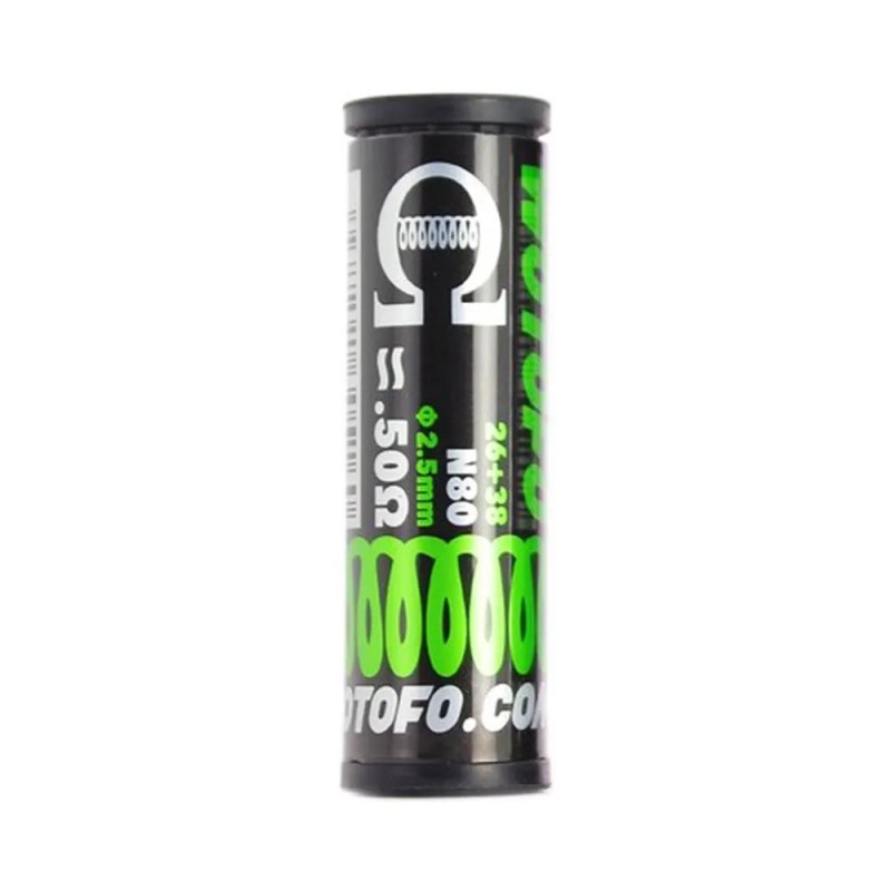 Résistances Wotofo N80 26+38 2.5mm 0.5Ω (10pcs.) | EliqVapoteur