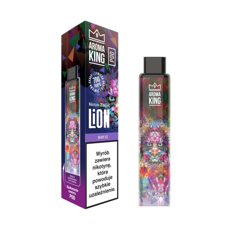 Cartouche Aroma King Lion Pod - Grape Ice 2ml | EliqVapoteur
