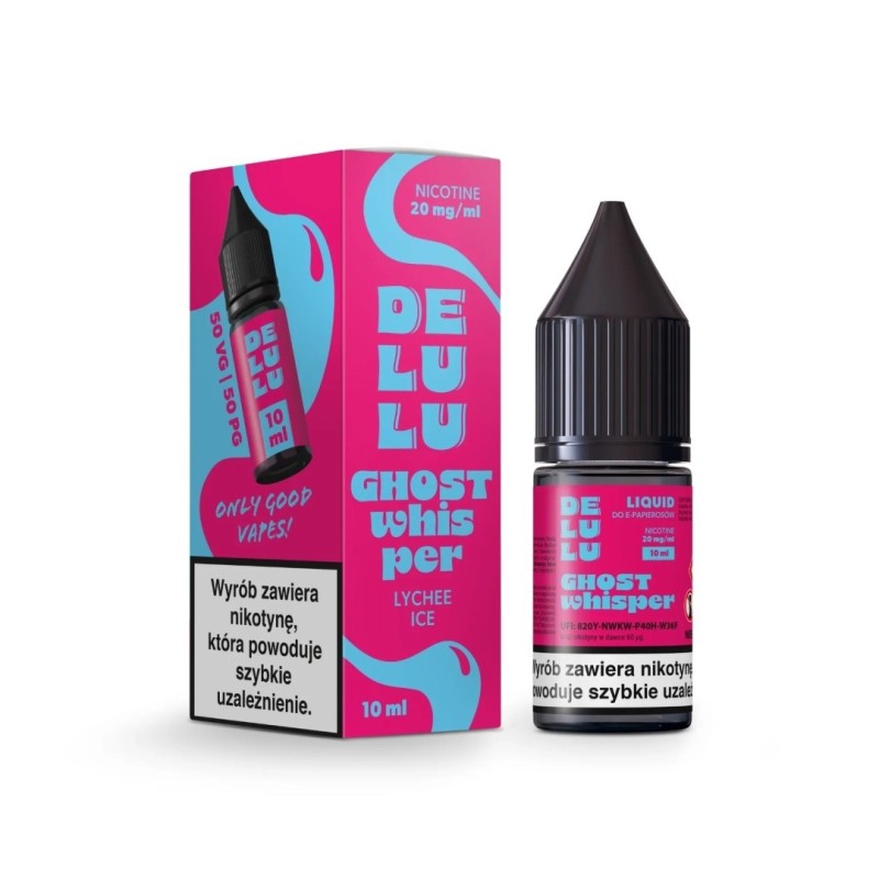 Liquid Delulu Salt 10ml - Ghost Whisper 20mg (A25) | Eliq Vapoteur