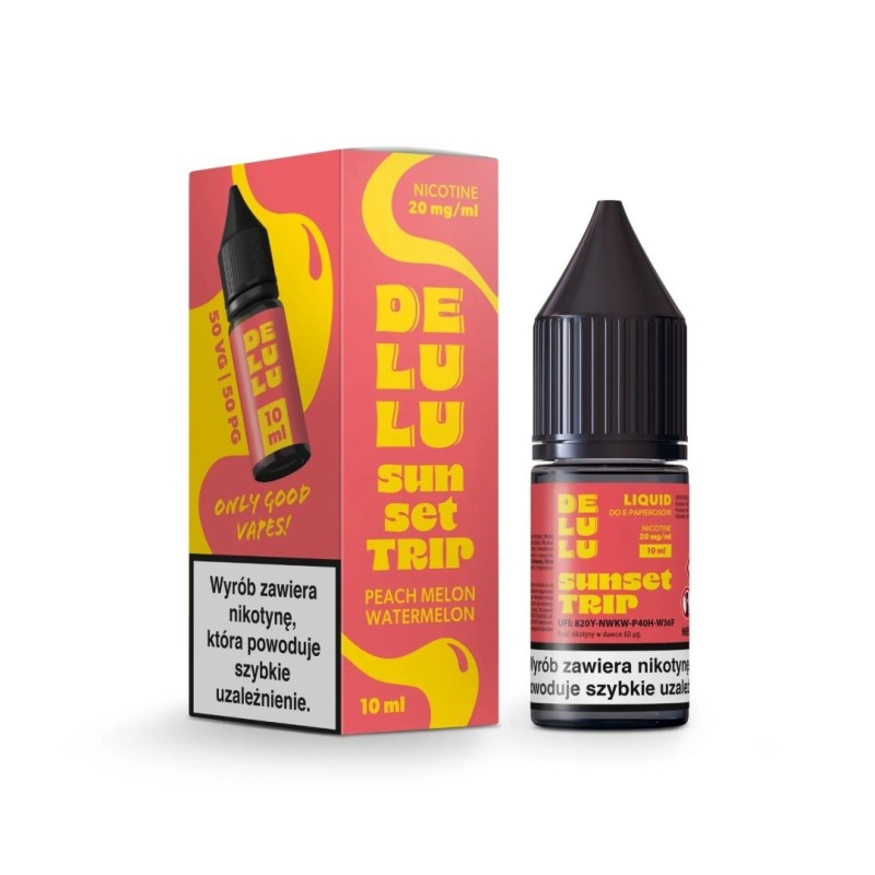 Liquid Delulu Salt 10ml - Sunset Trip 20mg (A25) | Eliq Vapoteur