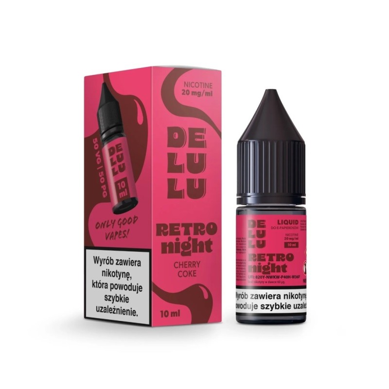 Liquid Delulu Salt 10ml - Nuit Rétro 20mg (A25) | Eliq Vapoteur
