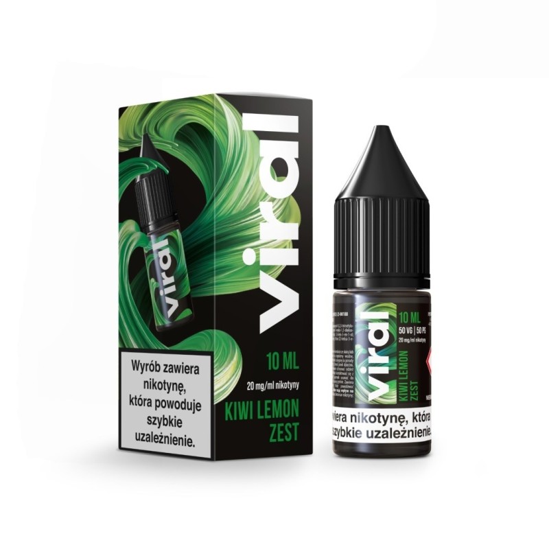 Liquid Viral Salt 10ml - Kiwi Lemon Zest 20mg (A25) | Eliq Vapoteur