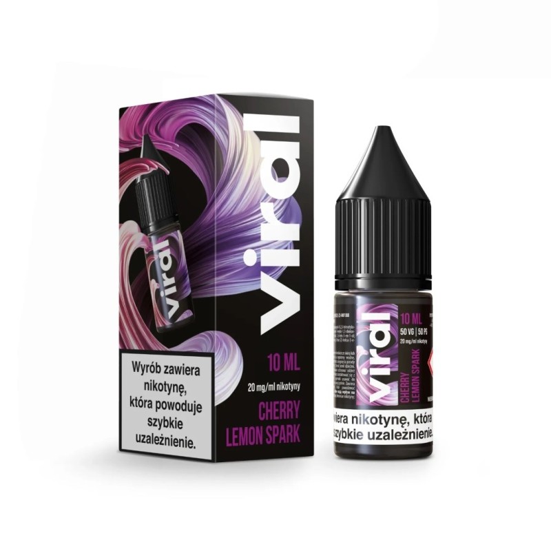 Liquid Viral Salt 10ml - Cherry Lemon Spark 20mg (A25) | Eliq Vapoteur