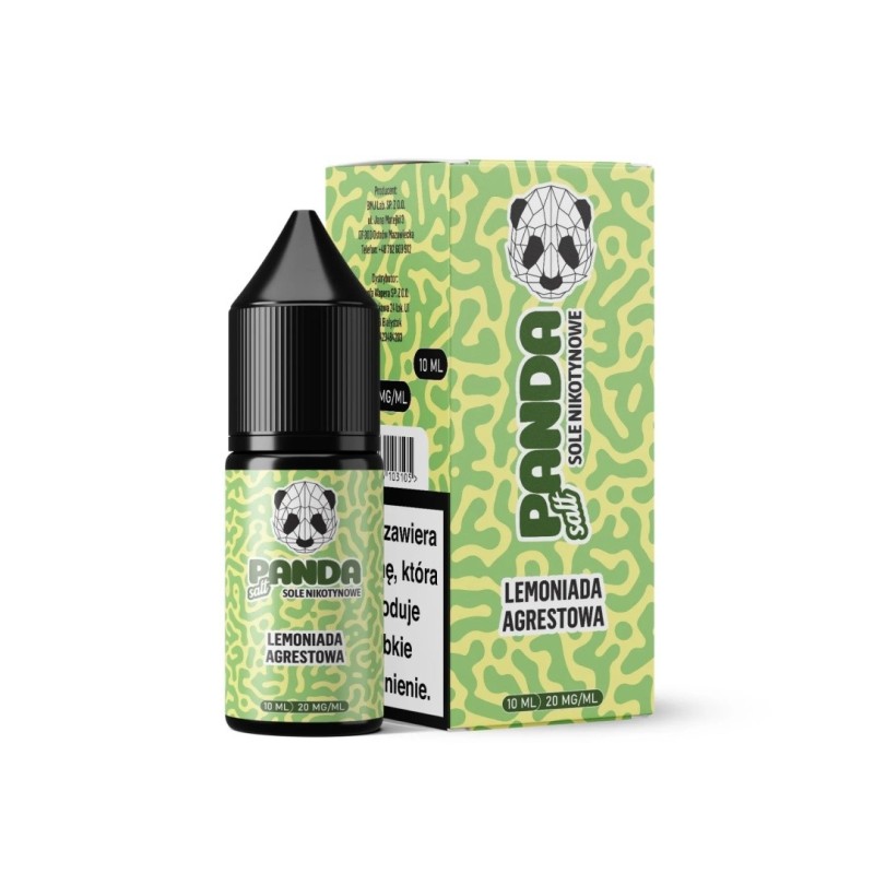 Liquid Panda Salt 10ml - Lemoniada Agrestowa 20mg (A25) | Eliq Vapoteur