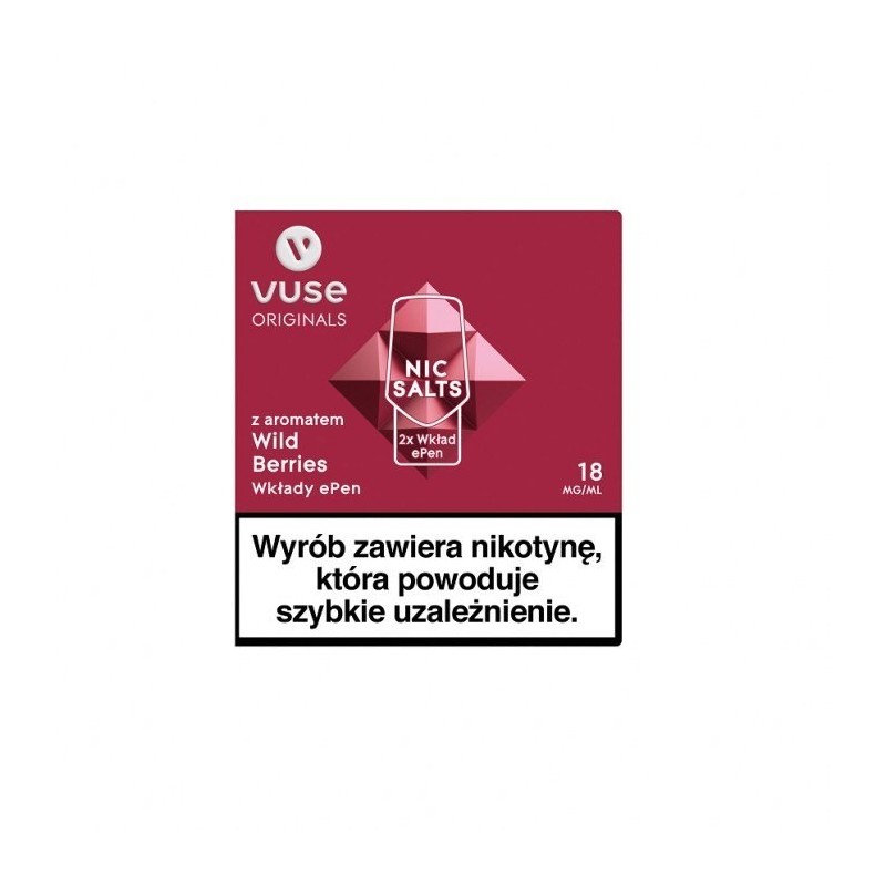 Cartouches pour Vuse ePod au goût : Baies Sauvages vPro 18mg/ml (2 pièces) | Eliq Vapoteur
