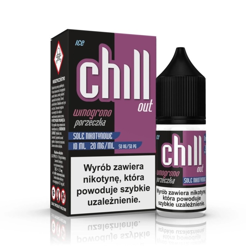 Liquid Chill Out 10ml - Grape Blackcurrant 20mg (A25) | Eliq Vapoteur