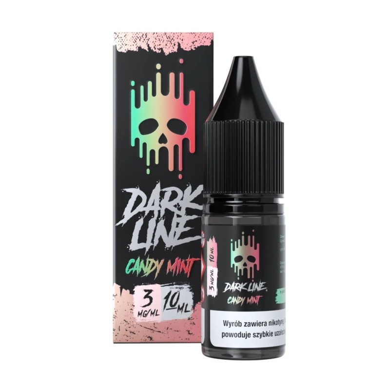 Liquid DARK LINE 10ml - Candy Mint 3mg (A25) | Eliq Vapoteur