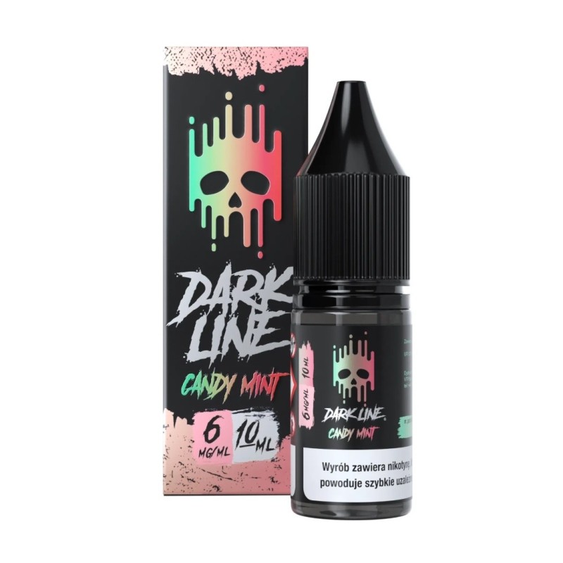 Liquid DARK LINE 10ml - Candy Mint 6mg (A25) | Eliq Vapoteur