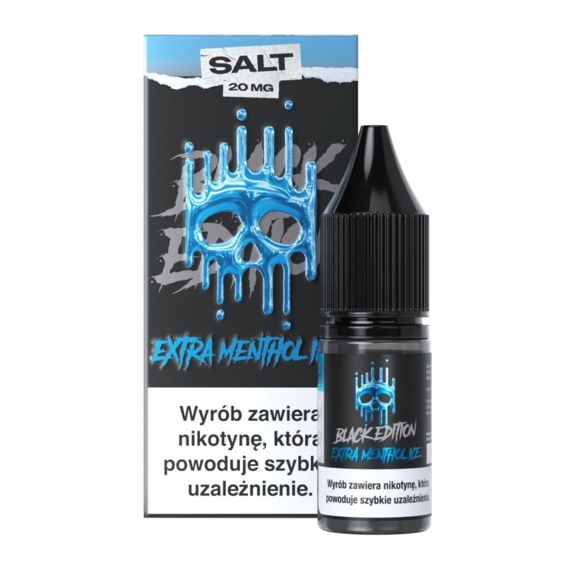 Liquid Dark Line Black Salt 10ml - Extra Menthol Ice 20mg | Eliq Vapoteur