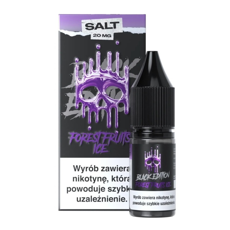 Liquid Dark Line Black Salt 10ml - Forest Fruits Ice 20mg (A25) | Eliq Vapoteur