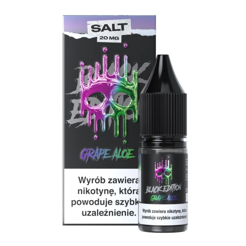 Liquid Dark Line Black Salt 10ml - Grape Aloe 20mg (A25) | Eliq Vapoteur