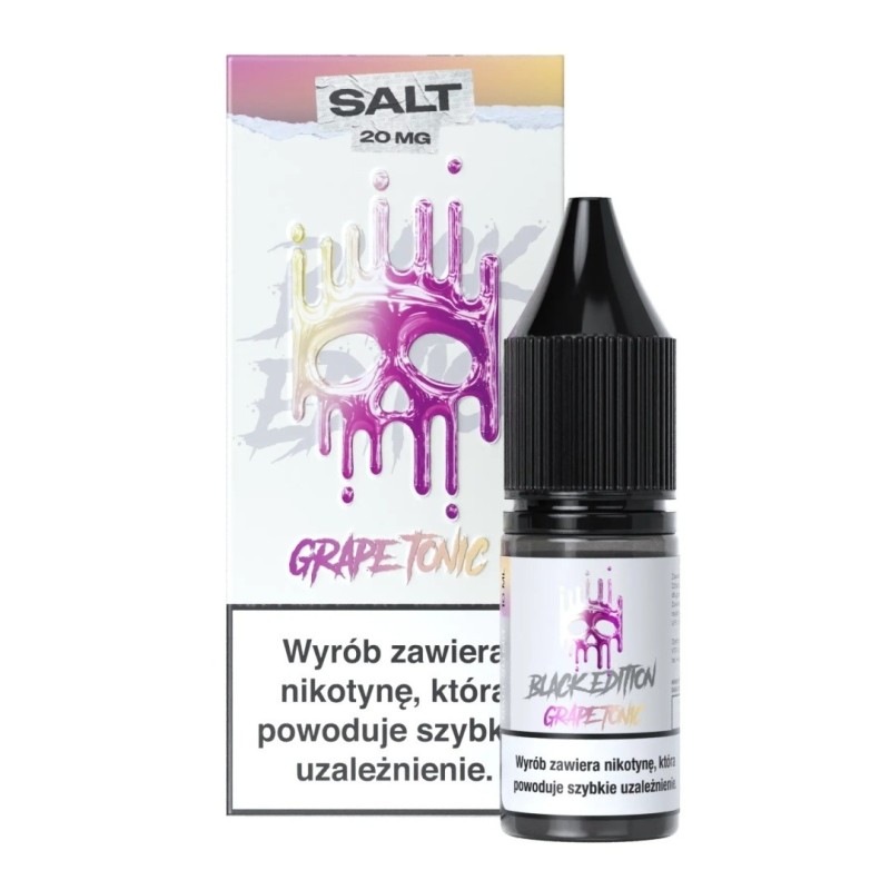 Liquid Dark Line Black Salt 10ml - Grape Tonic 20mg (A25) | Eliq Vapoteur