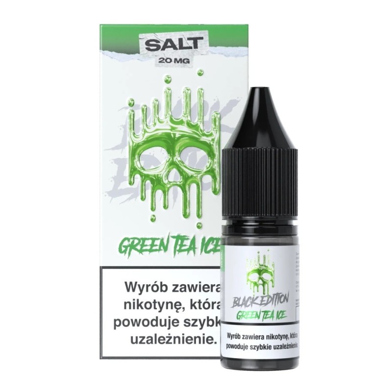 Liquid Dark Line Black Salt 10ml - Green Tea Ice 20mg (A25) | Eliq Vapoteur