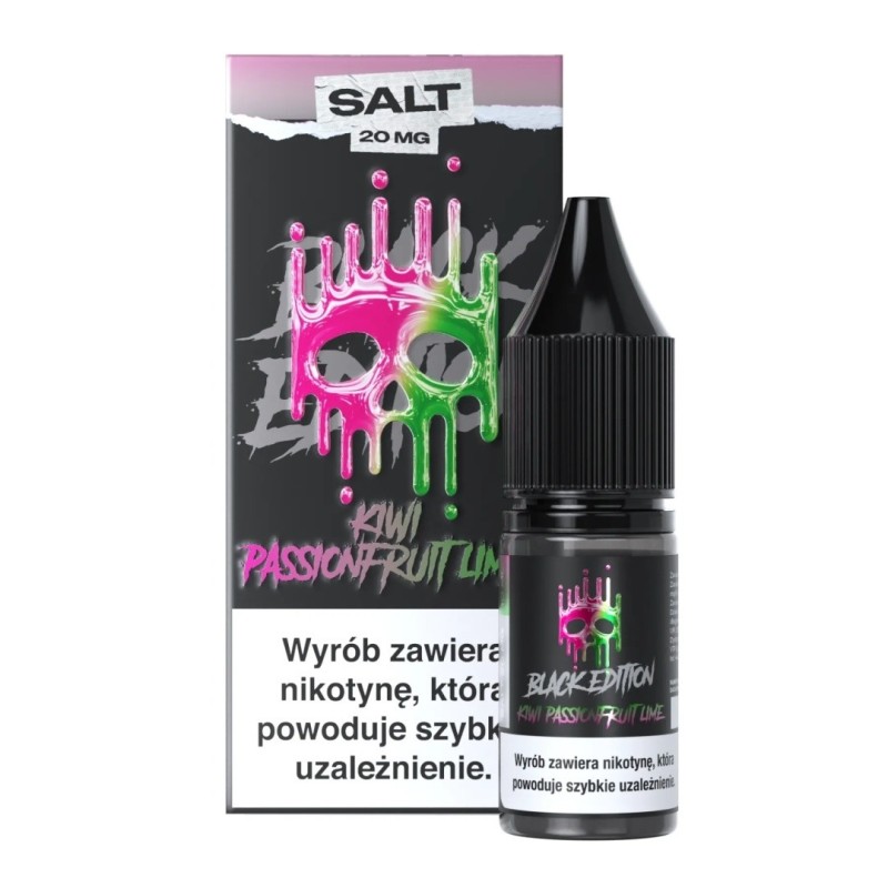 Liquid Dark Line Black Salt 10ml - Kiwi Passionfruit Lime 20mg (A25) | Eliq Vapoteur