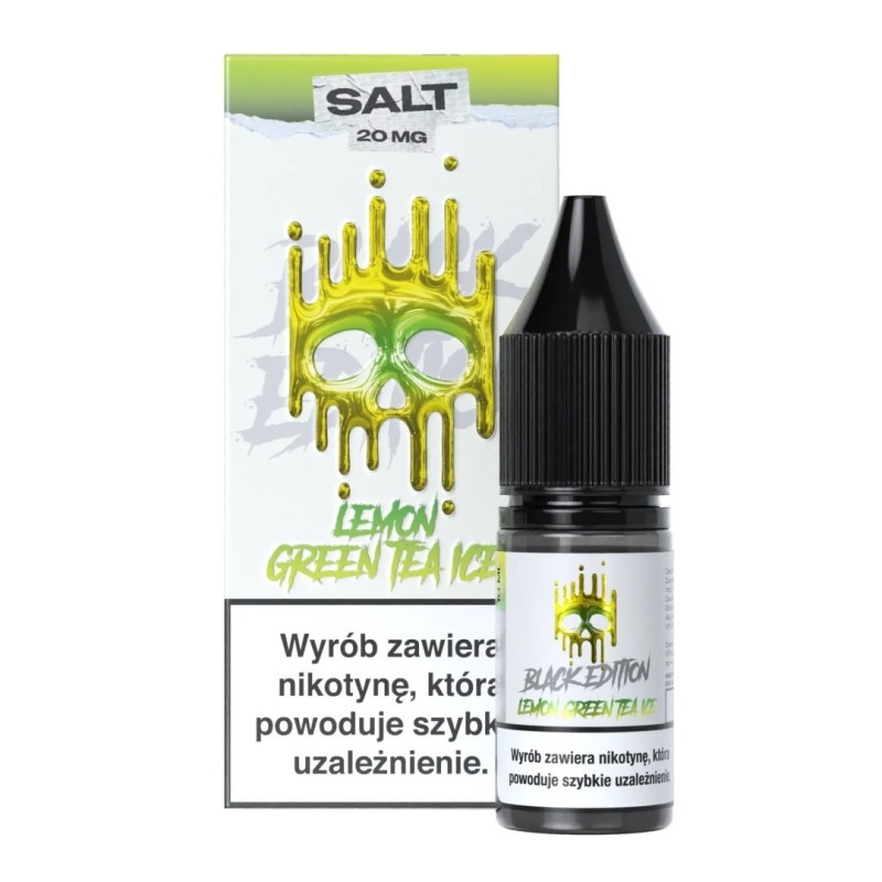 Liquid Dark Line Sel Noir 10ml - Thé Vert Citron Glacé 20mg (A25) | Eliq Vapoteur