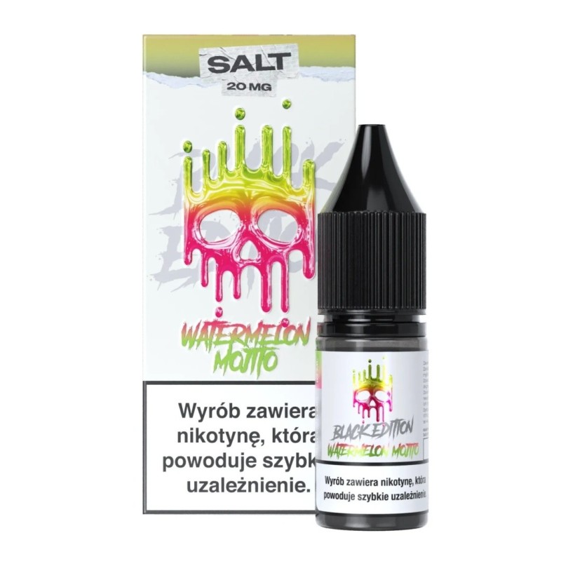 Liquid Dark Line Black Salt 10ml - Watermelon Mojito 20mg (A25) | Eliq Vapoteur