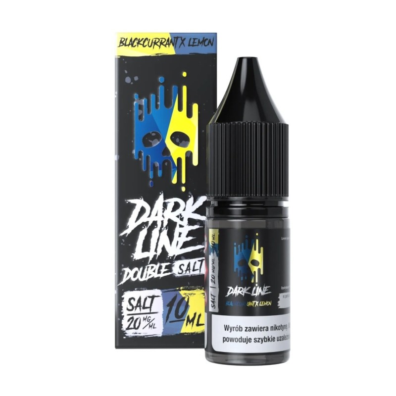 Liquid DARK LINE DOUBLE SALT 10ml - Blackcurrant Lemon 20mg (A25) | Eliq Vapoteur