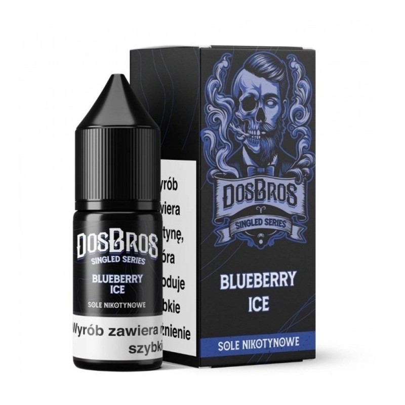 Liquid DosBros Salt 10ml - Blueberry Ice 20mg (A25) | Eliq Vapoteur