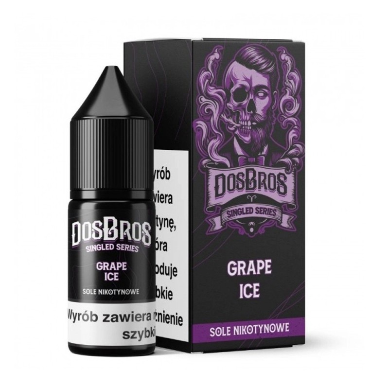 Liquid DosBros Salt 10ml - Grape Ice 20mg (A25) | Eliq Vapoteur