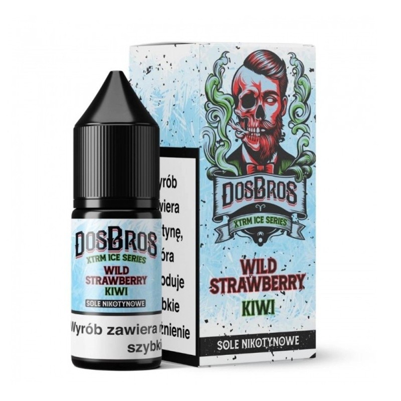 Liquid DosBros Salt 10ml - Wild Strawberry Kiwi 20mg (A25) | Eliq Vapoteur