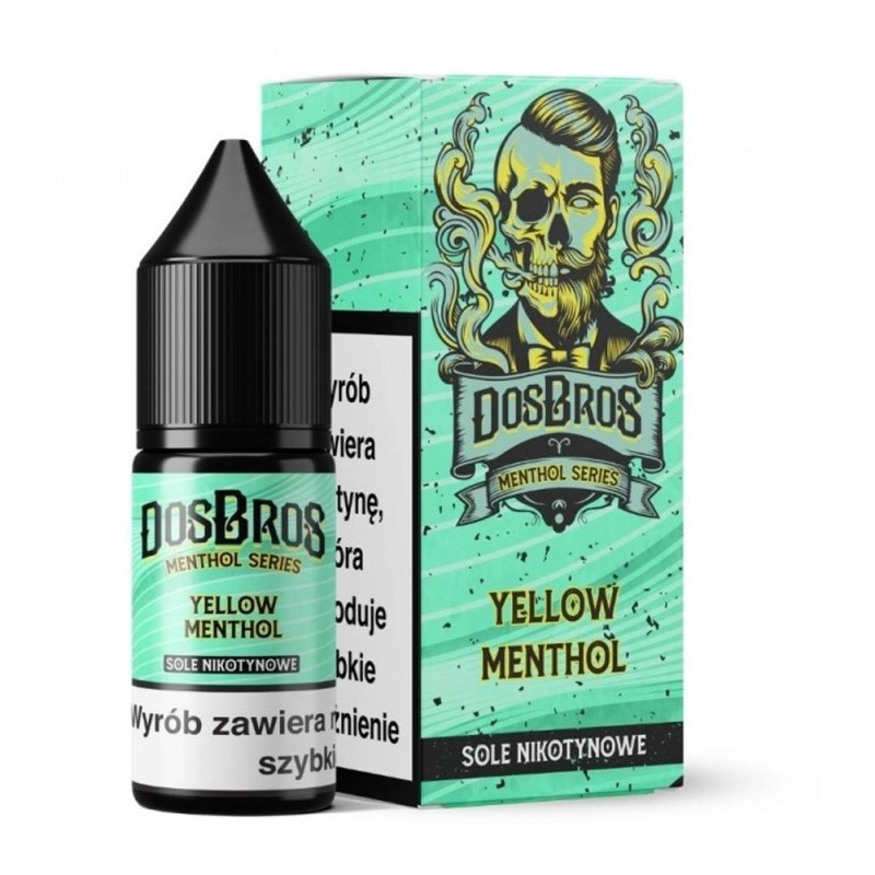 Liquid DosBros Salt 10ml - Yellow Menthol 20mg (A25) | Eliq Vapoteur
