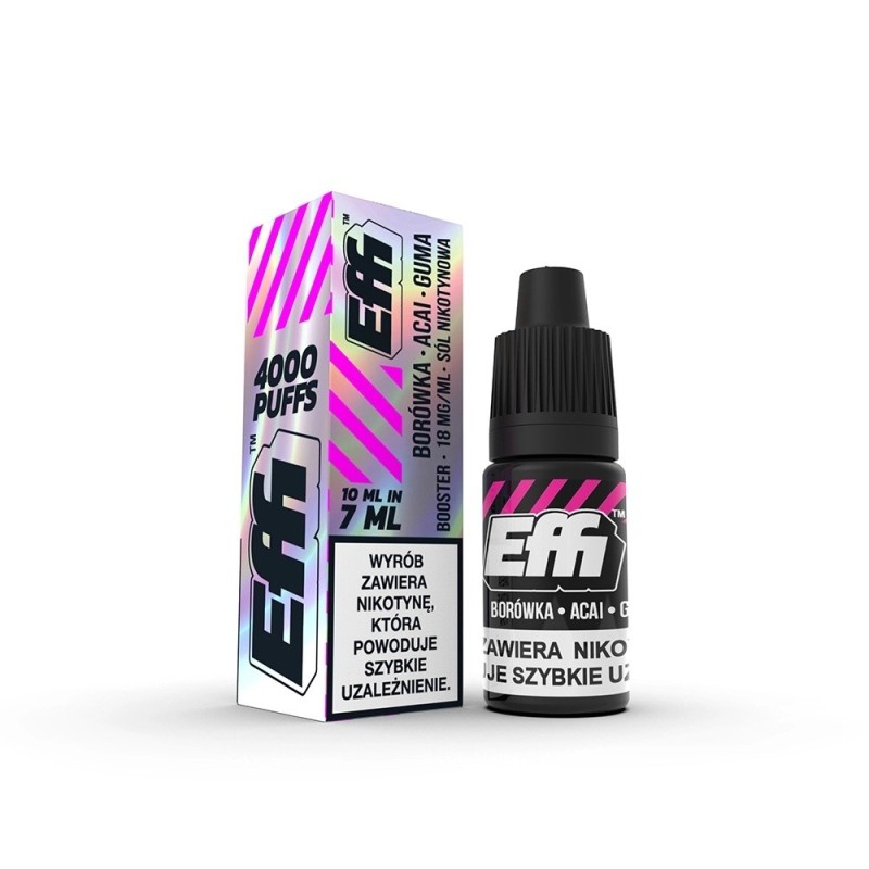 Liquid Effi Salt 7ml - Borówka Acai Guma 18mg (A25) | Eliq Vapoteur