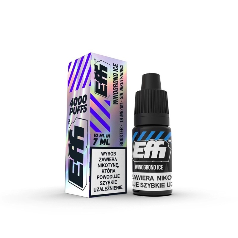 Liquid Effi Salt 7ml - Winogrono Ice 18mg (A25) | Eliq Vapoteur