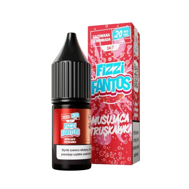 Liquid Fantos Fizzy Salt 10ml - Fraise Pétillante 20mg (A25) | Eliq Vapoteur