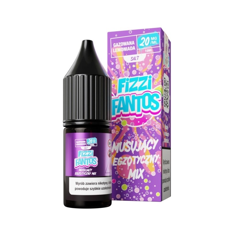 Liquid Fantos Fizzy Salt 10ml - Mélange Exotique Pétillant 20mg (A25) | Eliq Vapoteur