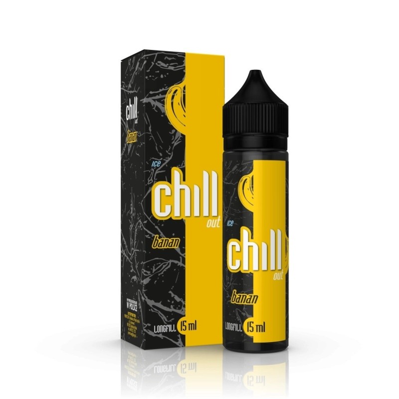 Longfill Chill Out 15/60ml - Banan Ice (A25) | Eliq Vapoteur