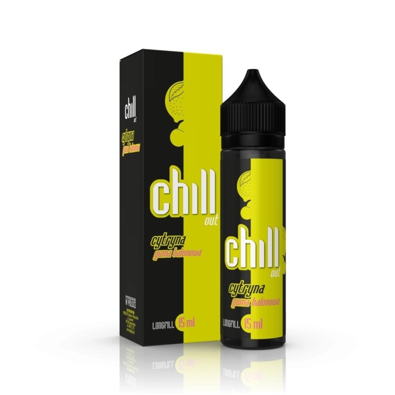 Longfill Chill Out 15/60ml - Cytryna Guma Balonowa (A25) | Eliq Vapoteur