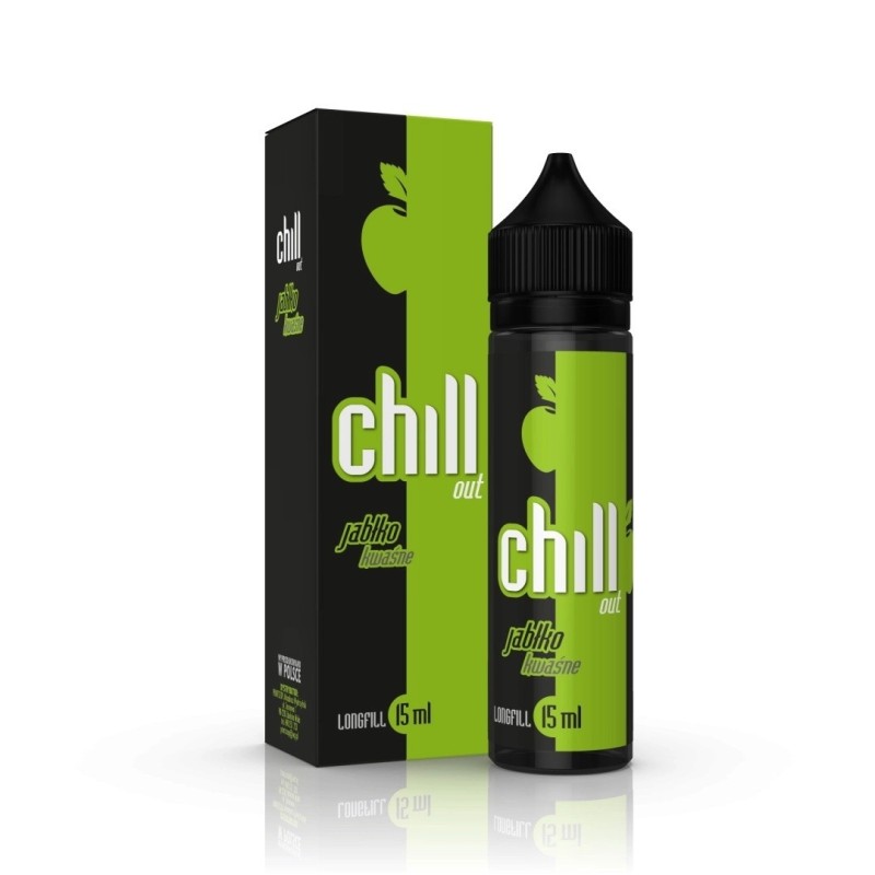 Longfill Chill Out 15/60ml - Jabłko Kwaśne (A25) | Eliq Vapoteur