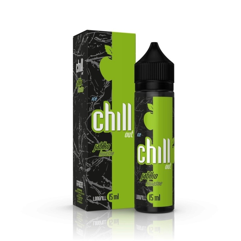 Longfill Chill Out 15/60ml - Jabłko Kwaśne Ice (A25) | Eliq Vapoteur