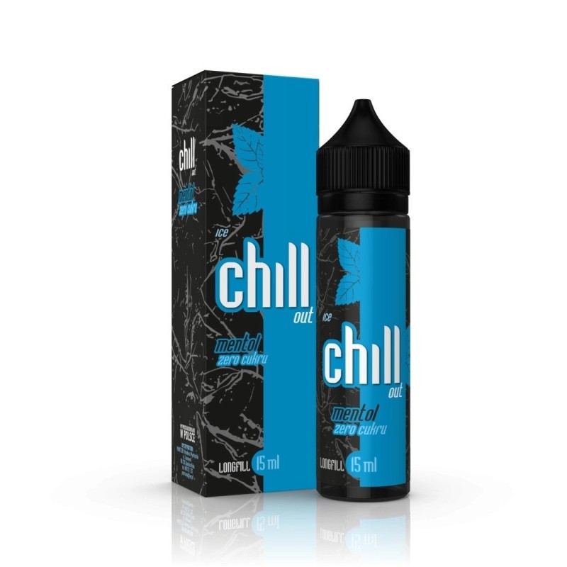 Longfill Chill Out 15/60ml - Mentol Zero Cukru Ice (A25) | Eliq Vapoteur