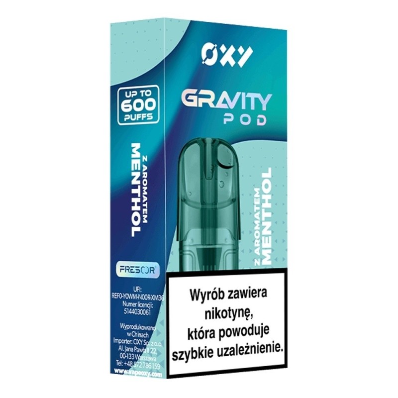 Wkład OXY Gravity 2ml - Menthol 20mg (A25) | Eliq Vapoteur
