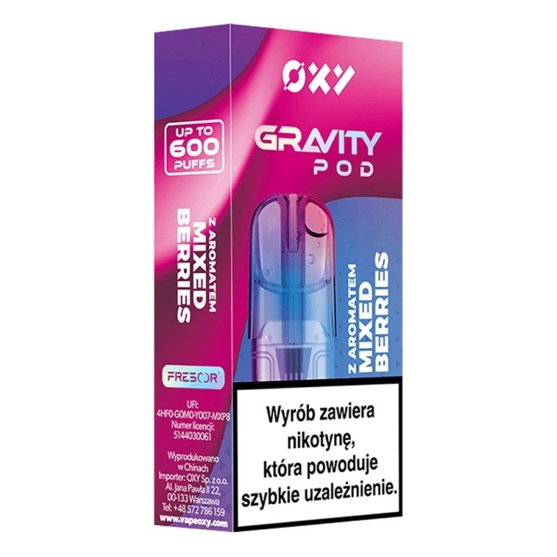 Wkład OXY Gravity 2ml - Mixed Berries 20mg (A25) | Eliq Vapoteur