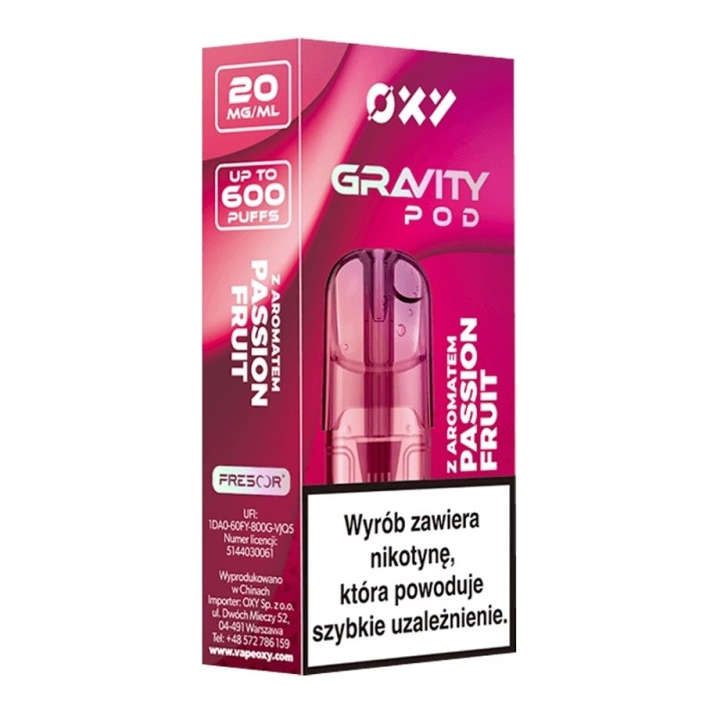 Wkład OXY Gravity 2ml - Passion Fruit 20mg (A25) | Eliq Vapoteur