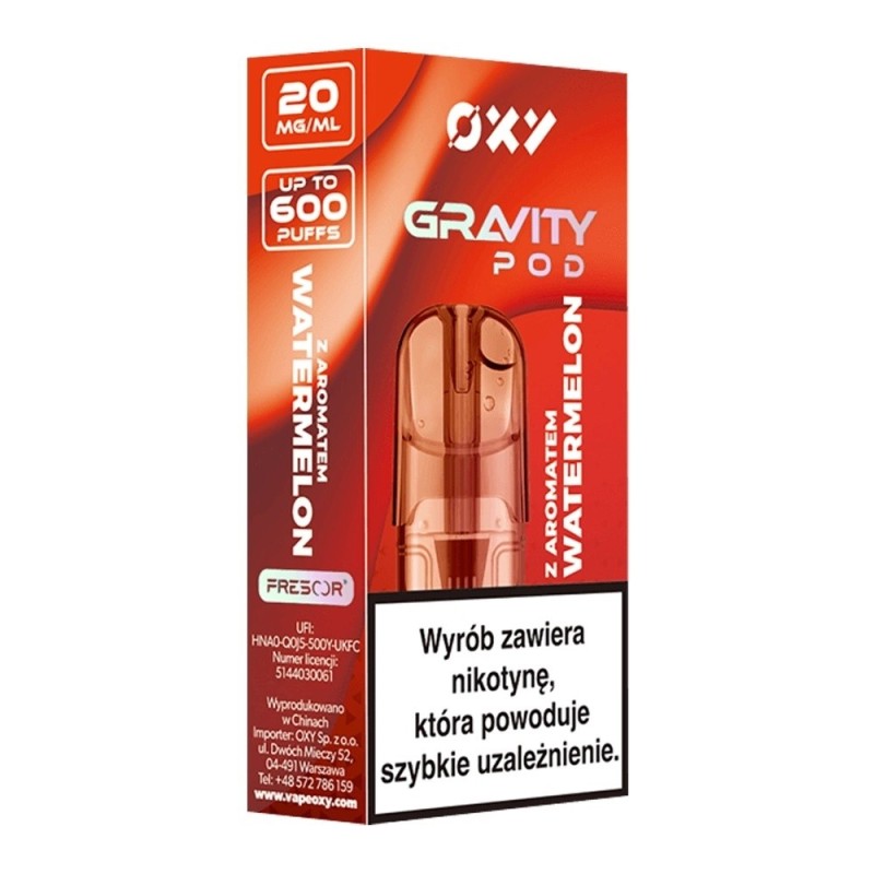 Cartouche OXY Gravity 2ml - Watermelon 20mg | EliqVapoteur