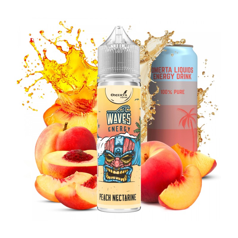 Longfill Omerta 15/60ml - Waves Energy Peach Nectarine (A25) | Eliq Vapoteur