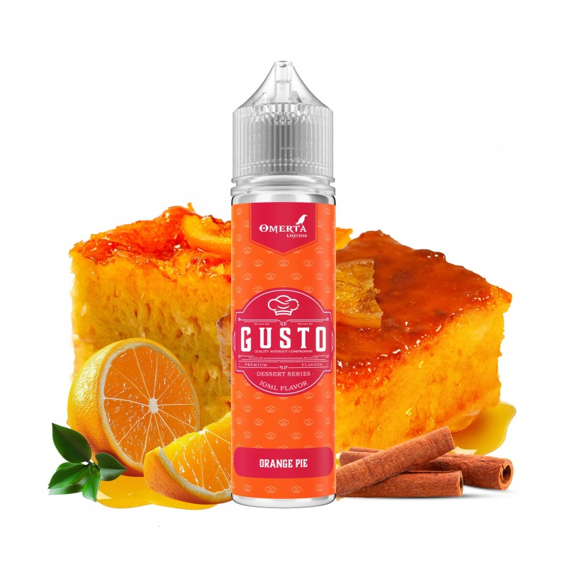 Longfill Omerta 10/60ml - Gusto Orange Pie (A25) | Eliq Vapoteur